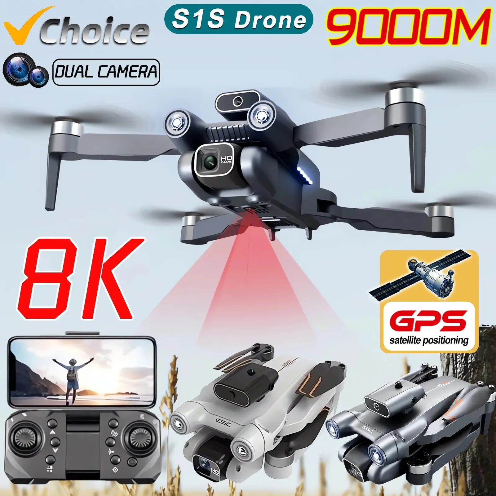 Drone Lidar - Новинка, камера для дрона S1S, GPS,