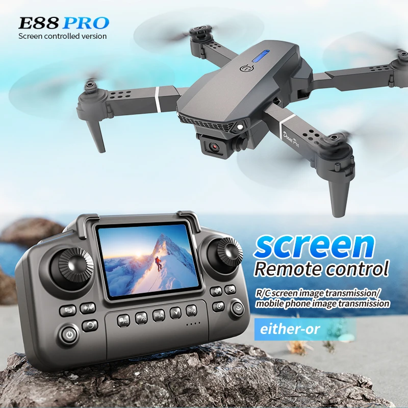 Drone Lidar - Профессиональный дрон E88 PRO с экраном