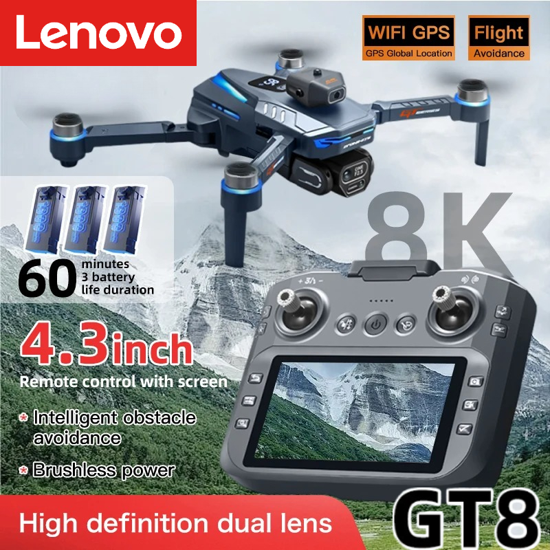 Drone Multispectral - Дрон Lenovo GT8 8K профессиональный с