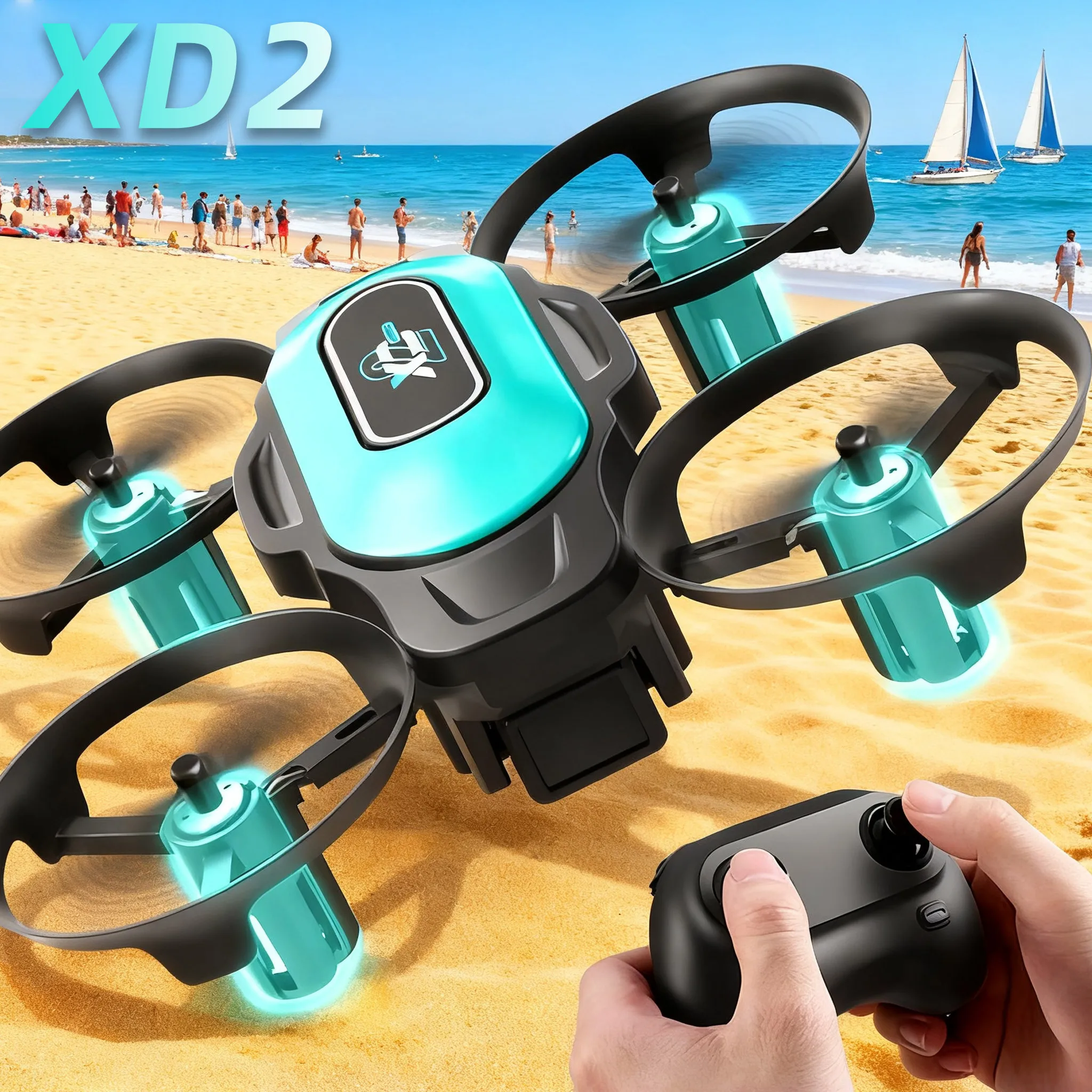 Drone Video Production - Мини-дрон XD2, 360° ° Квадрокоптер для