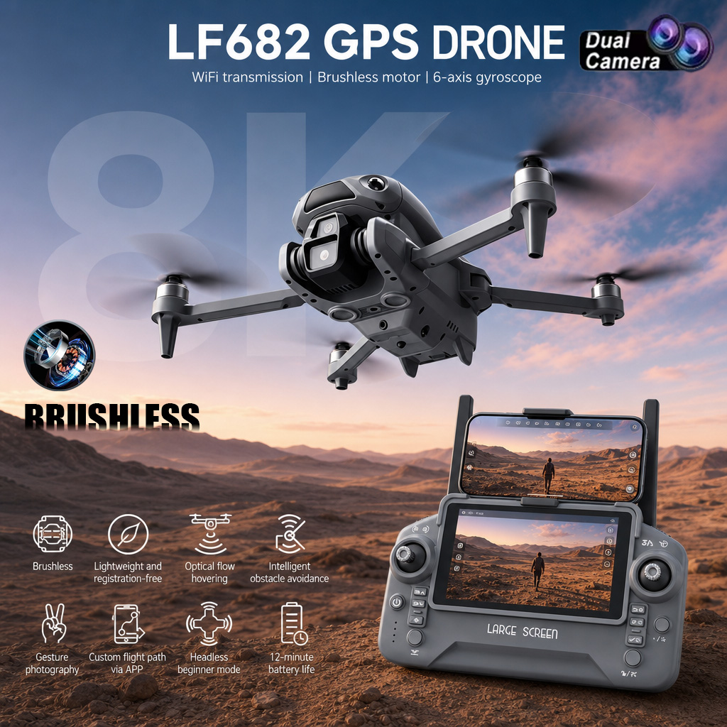 Drone Multispectral - Новый дрон LF682 с двойной камерой